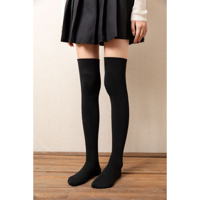 Over-the-knee socks black