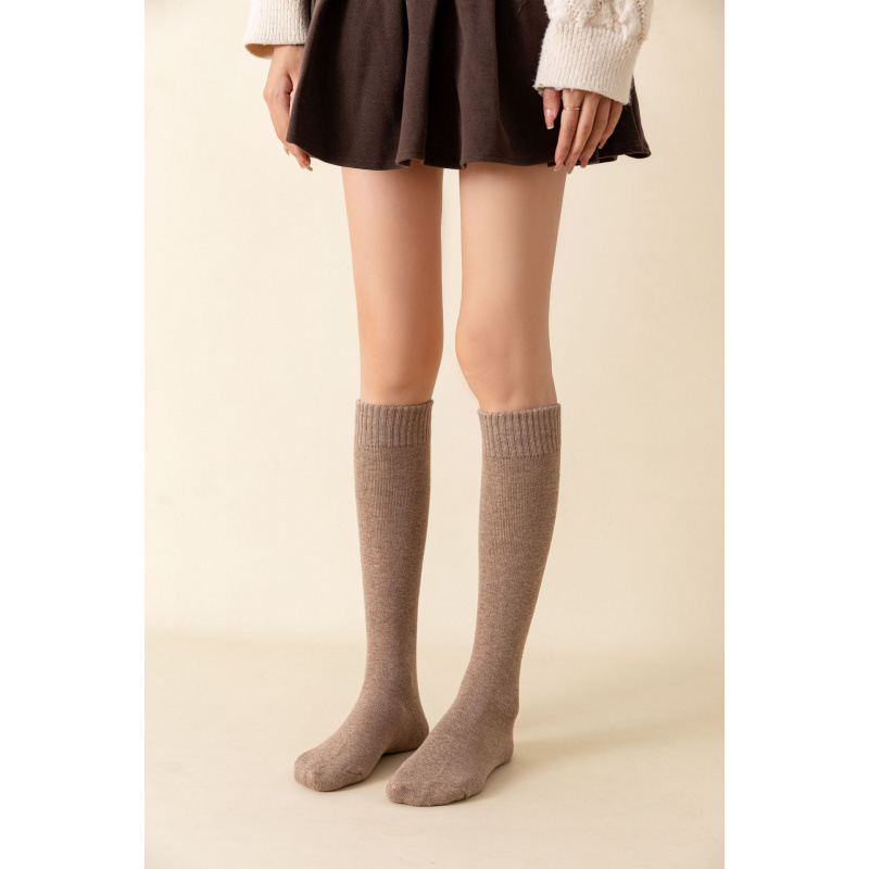 Khaki calf socks