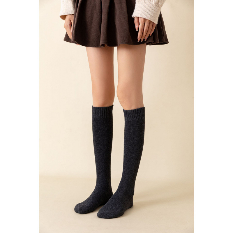 Dark gray calf socks