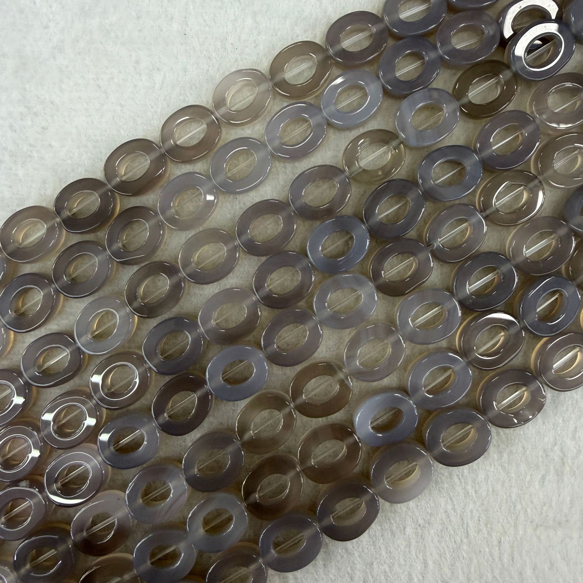 grey agate 10x12mm