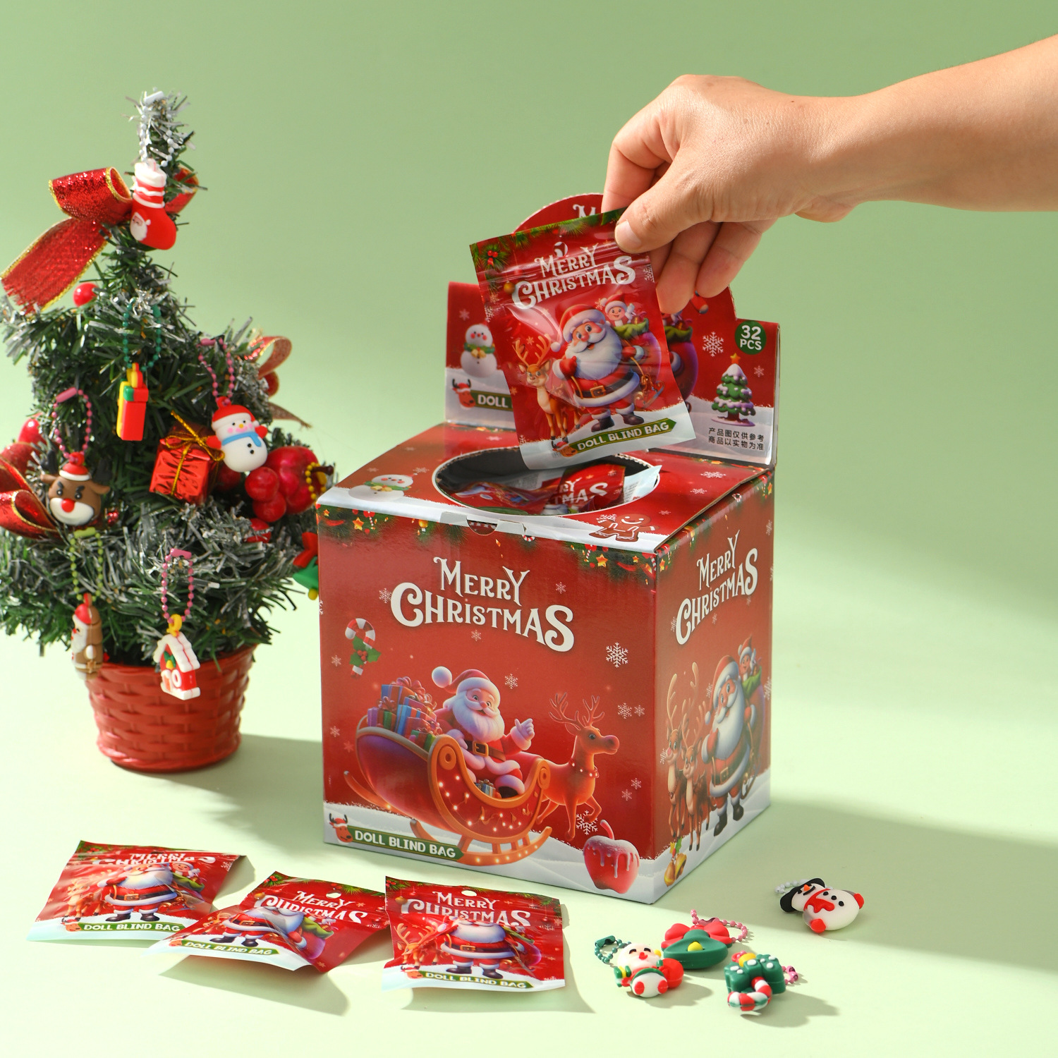 32 pieces [christmas series] blind bag drawing fun