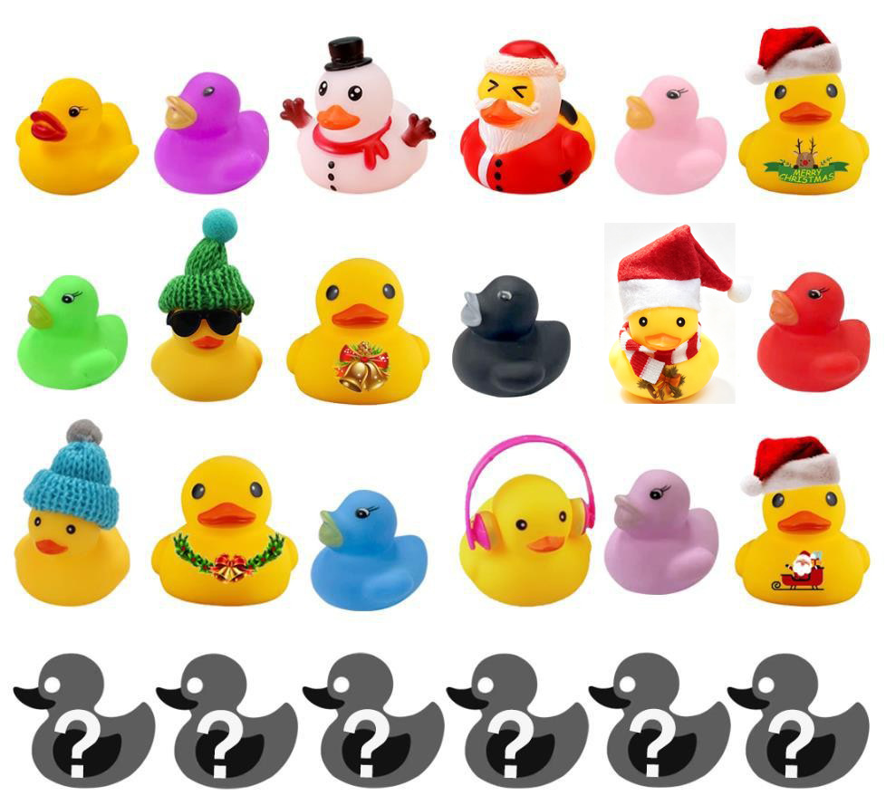Christmas rubber duck advent calendar -18 ducks A