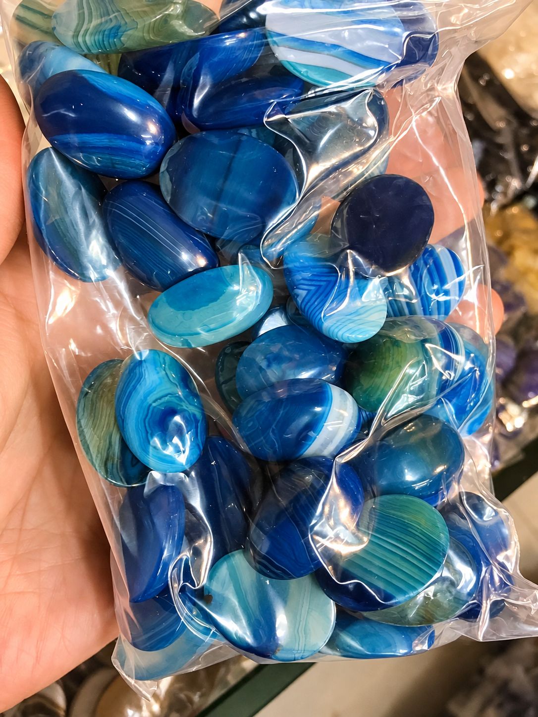 7:Blue striped agate