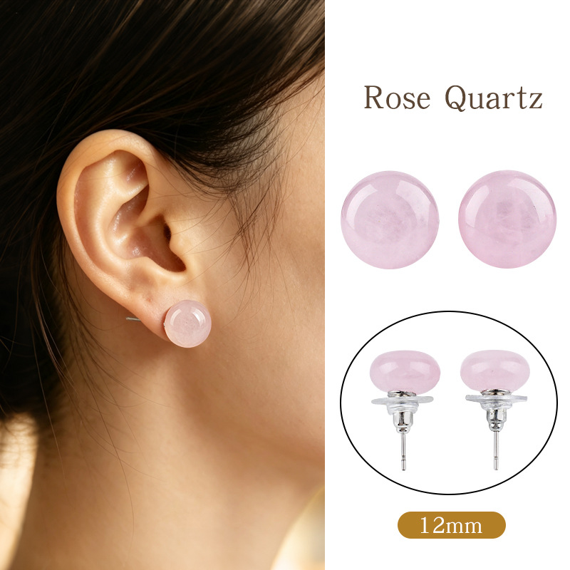 3:Pink crystal earrings