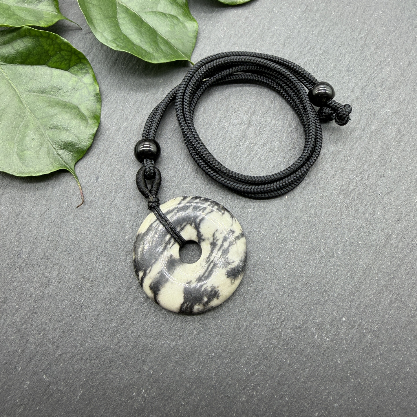 10:A piece of black line stone