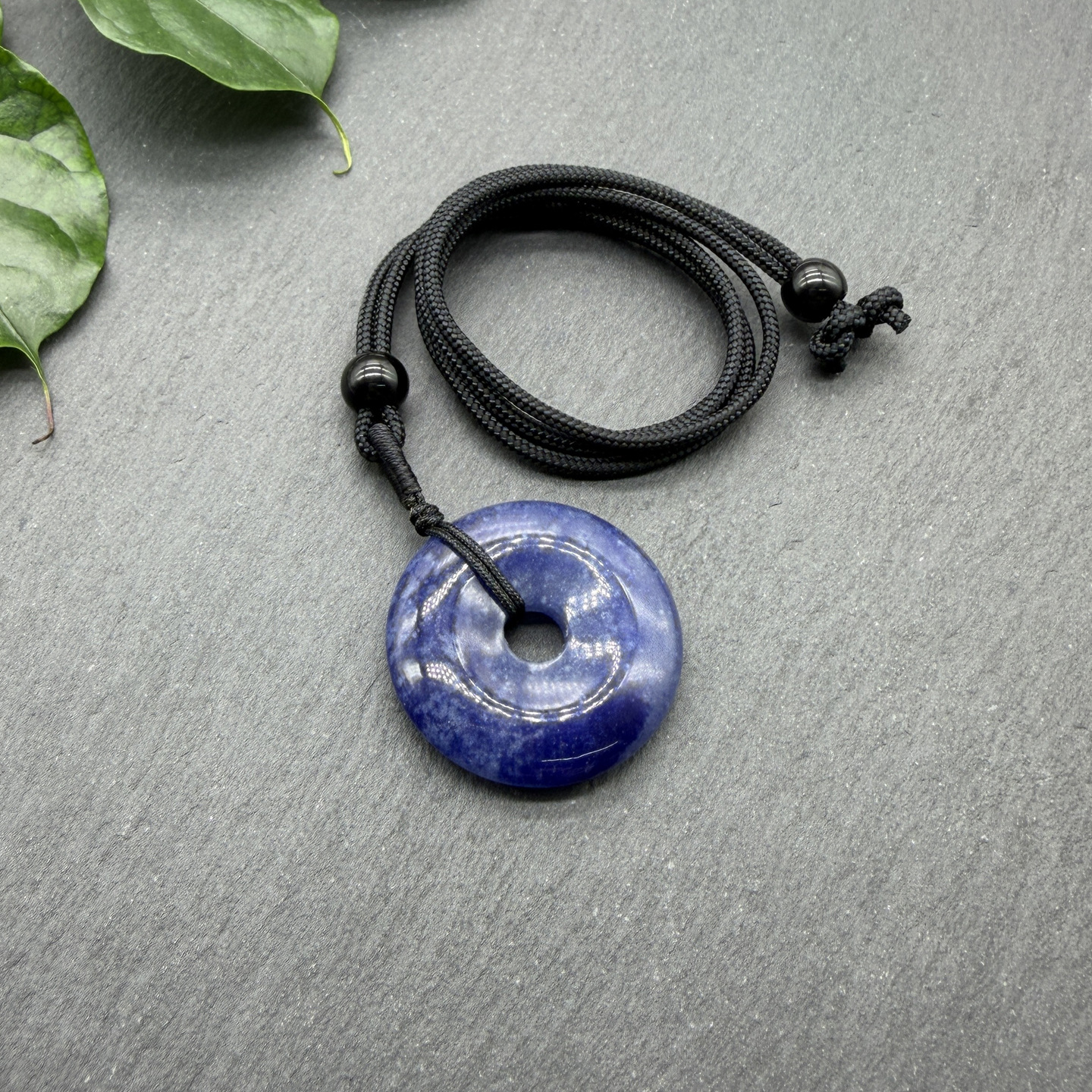 Blue aventurine bead strand 30mm