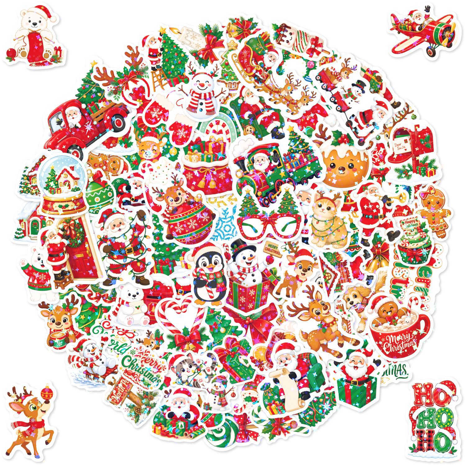 Holographic Christmas 104 sheets TT172 (star film)