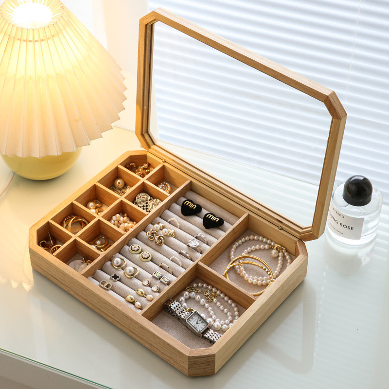 X779 solid wood pine jewelry box y