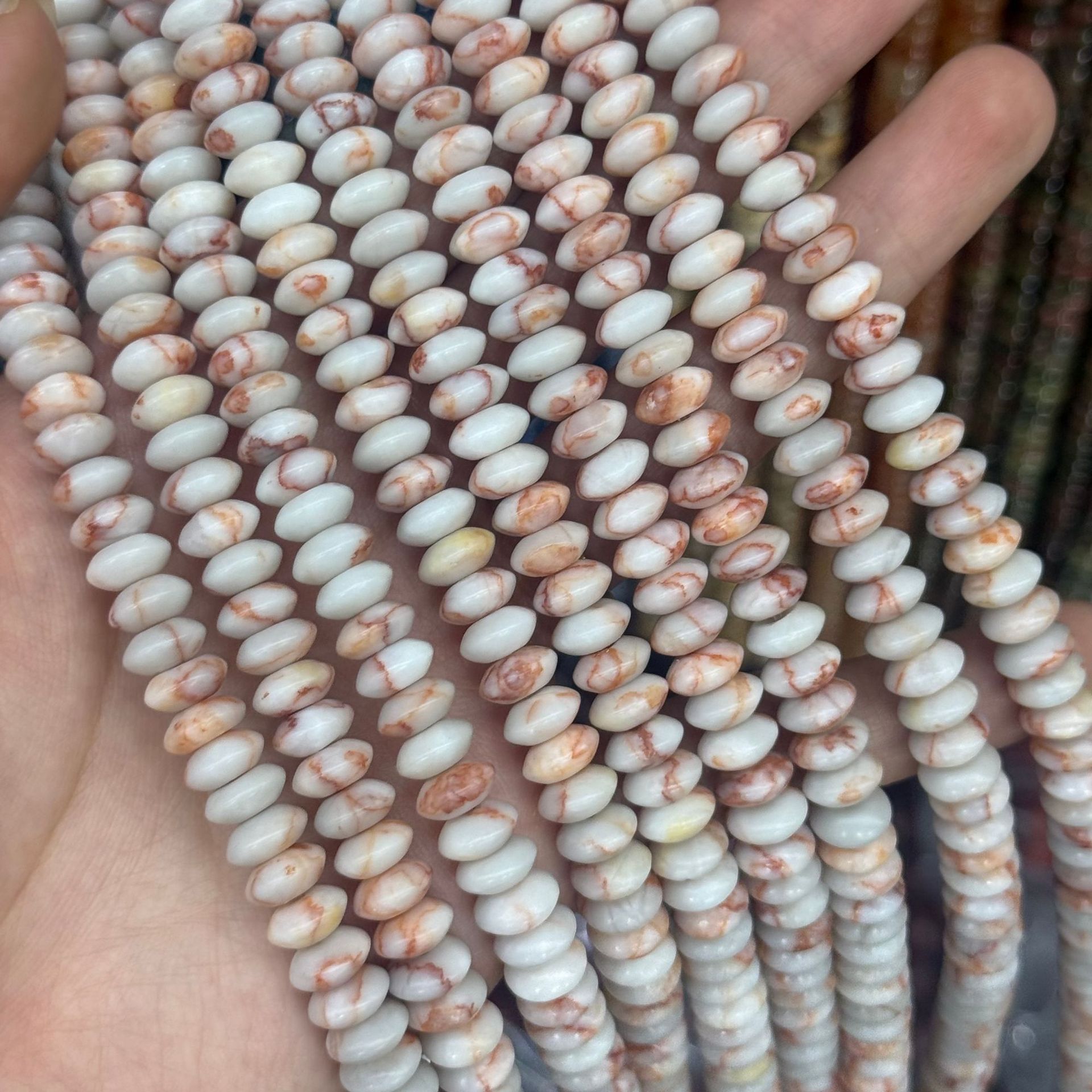 red Silk Stone 4*8mm