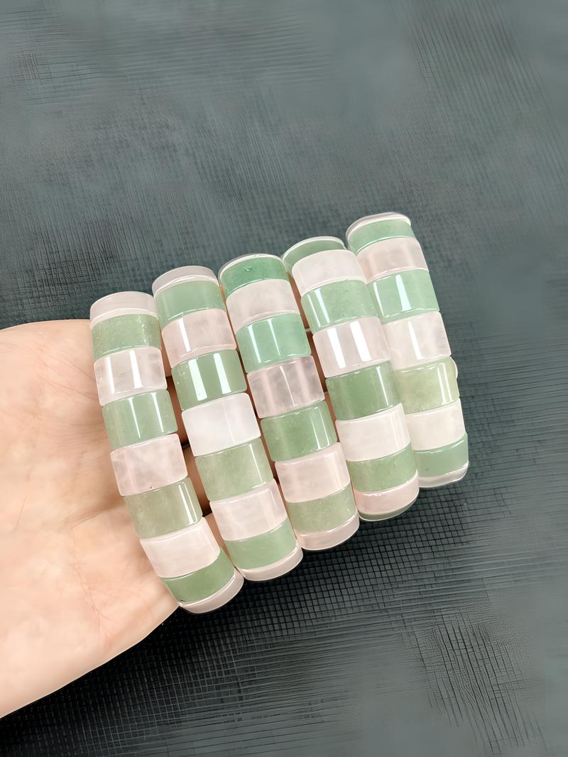 Rose quartz green aventurine (with flaws)