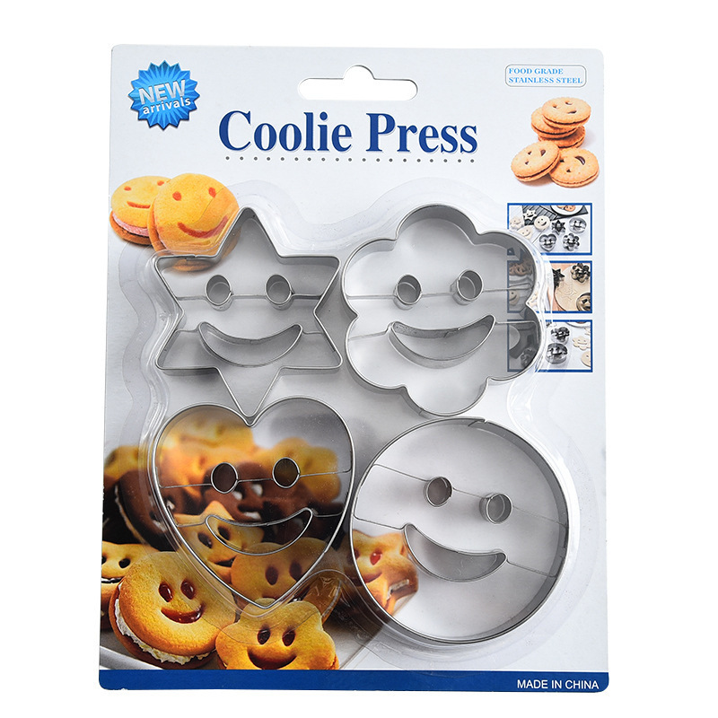 4 piece smiley face set