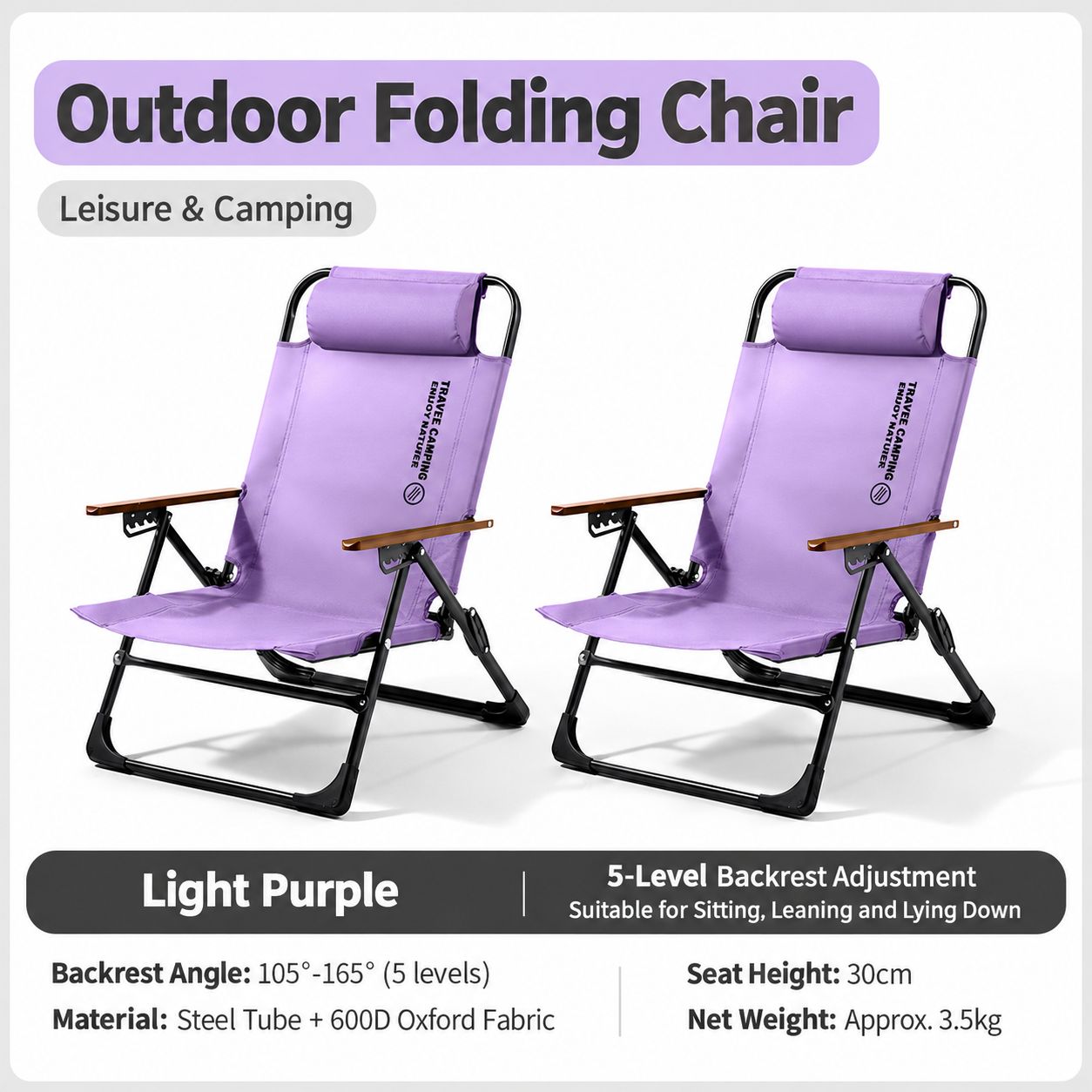 [chair set of 2]] lilac purple