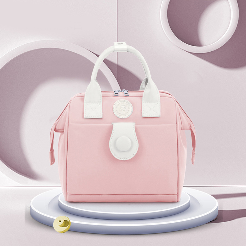 Light pink with off-white
