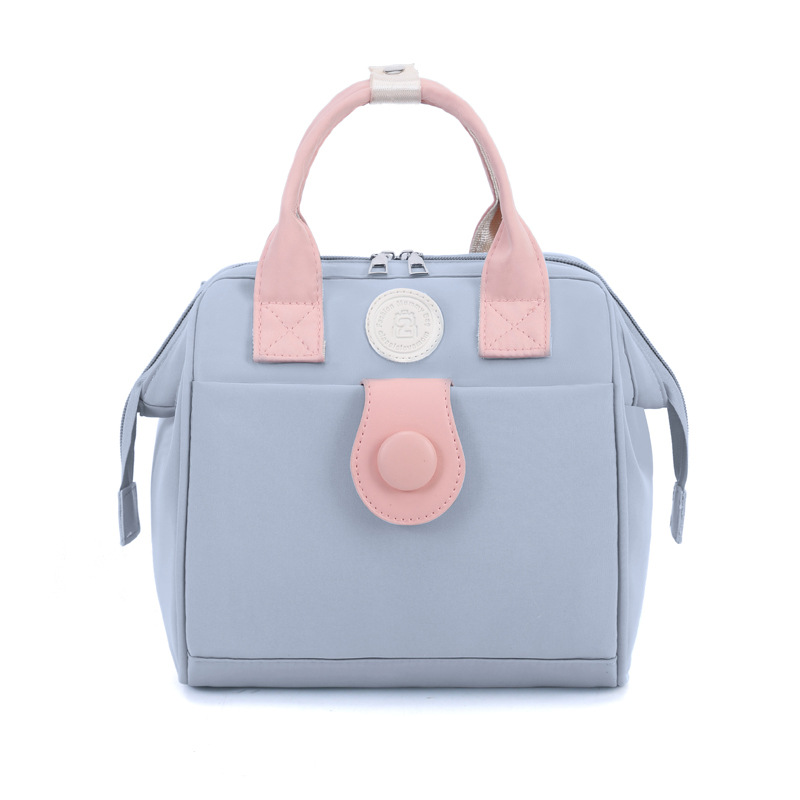 Light blue with pink