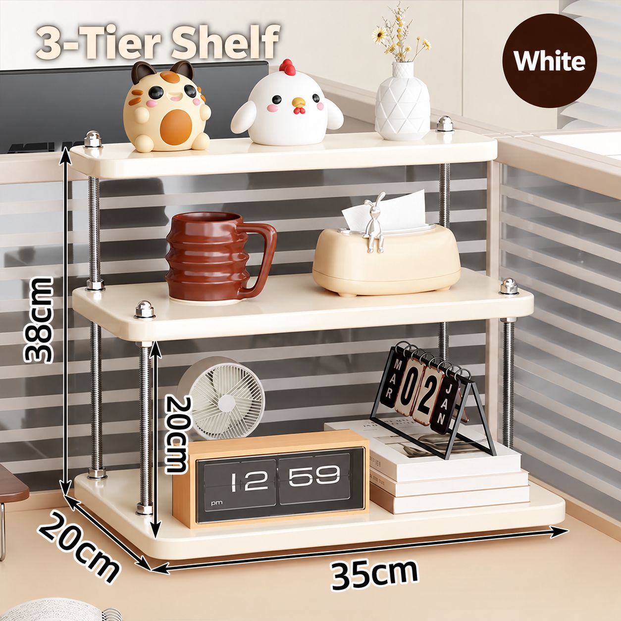 Three-layer whiteboard, small size 35*20
