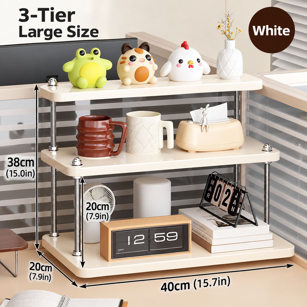 Three-layer whiteboard, large size 40*20