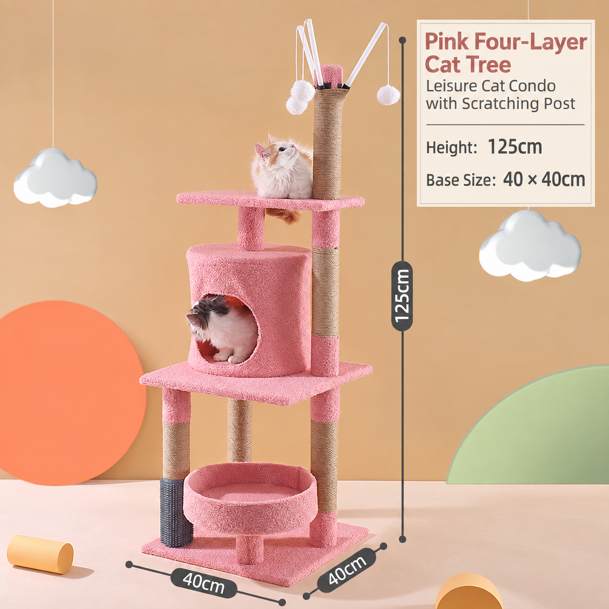 four layers of pink