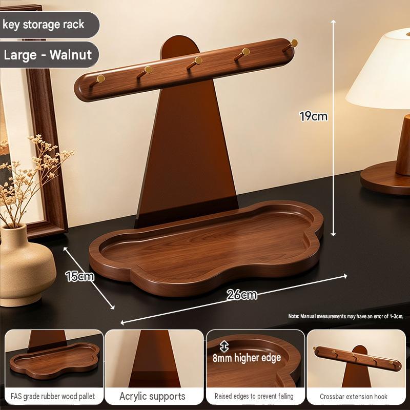 [Walnut color, large size] Entryway storage rack