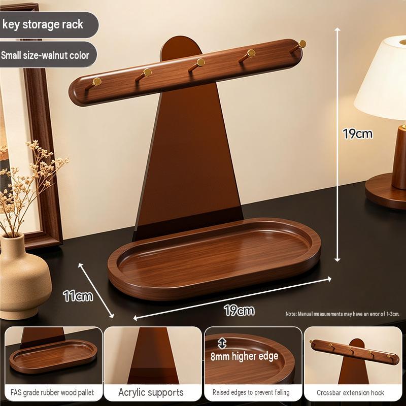 [Walnut color, small size] Entryway storage rack