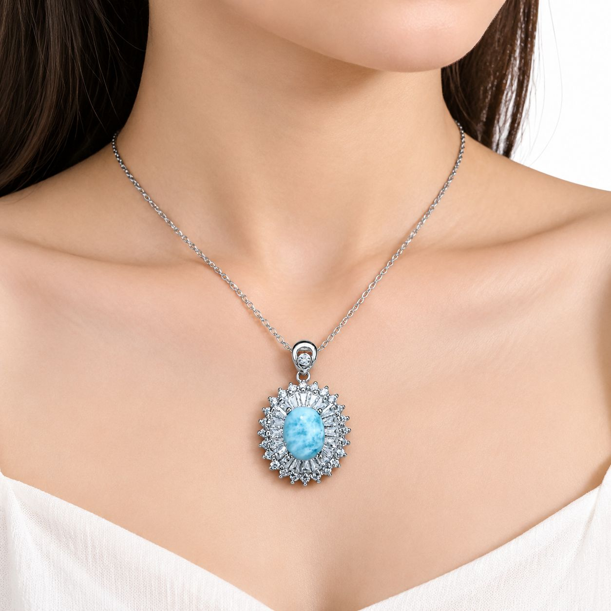 1:Larimar 23*18.5mm
