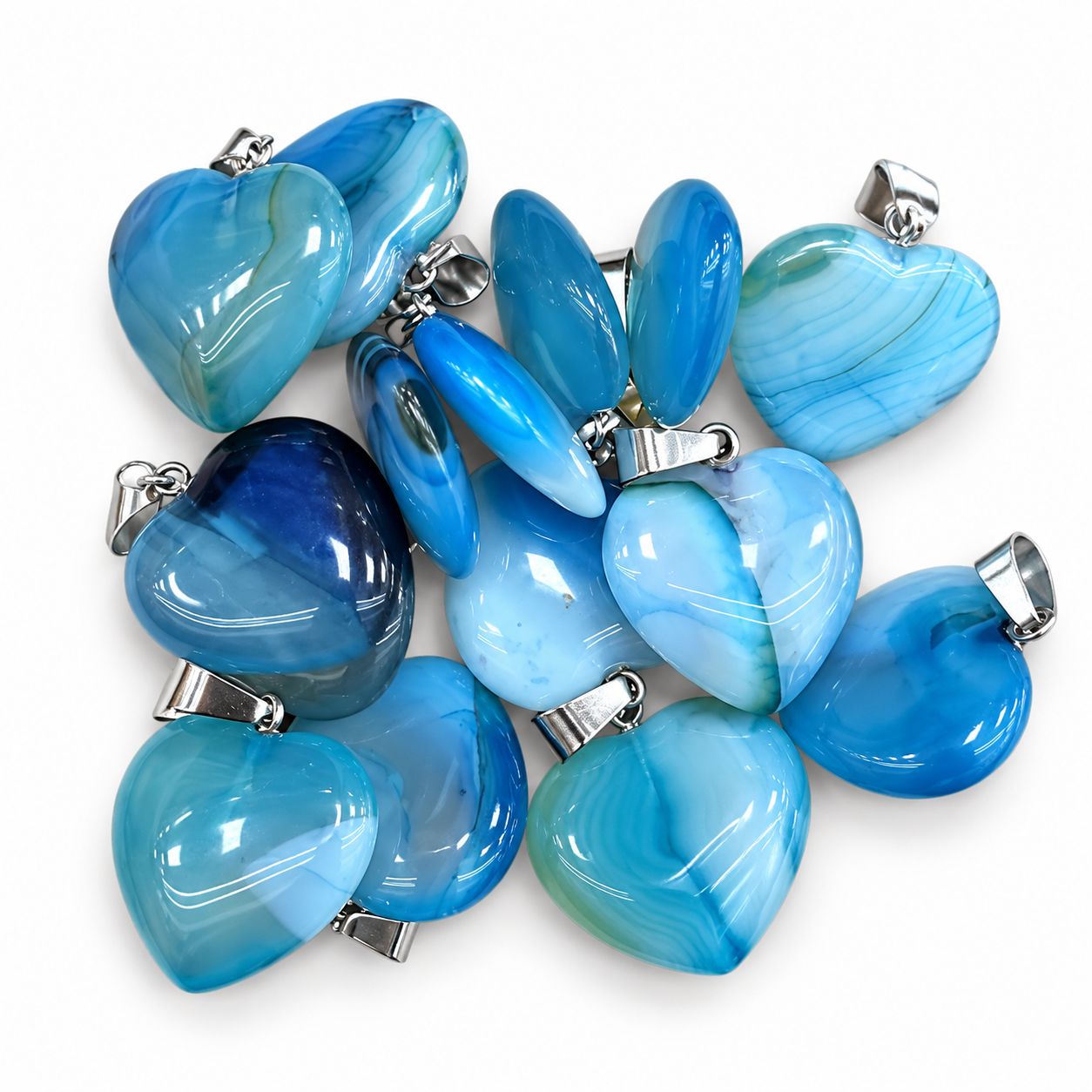 Lake blue Striped agate
