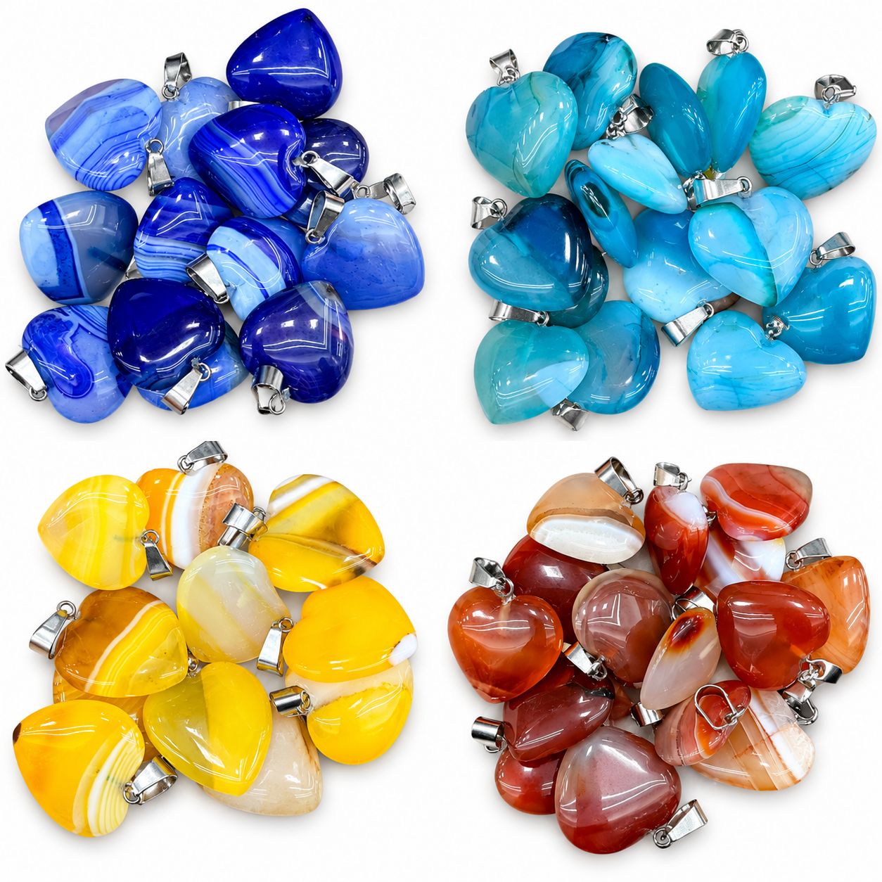 Mixed color Striped agate