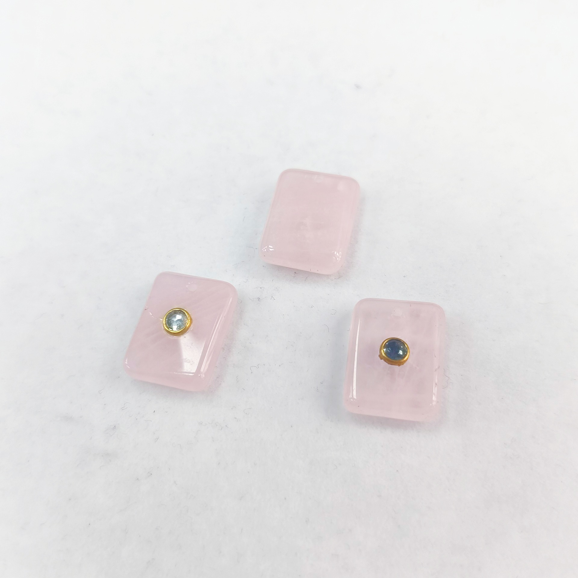 Pink crystal 15*20mm