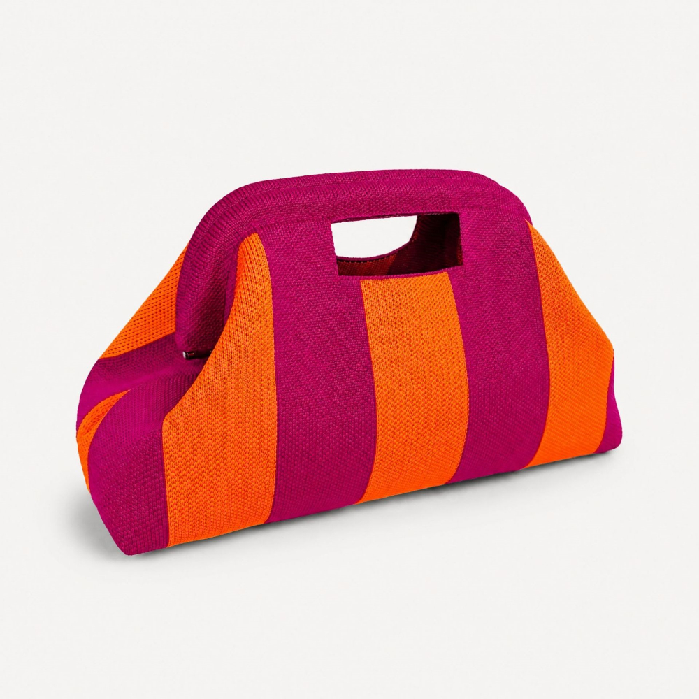 Purple and orange wide stripes