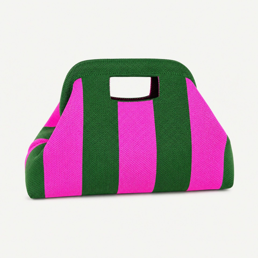 Green and purple wide stripes
