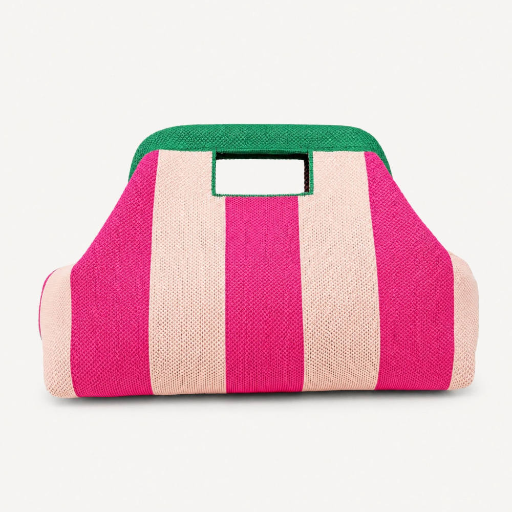 Pink rose wide stripes