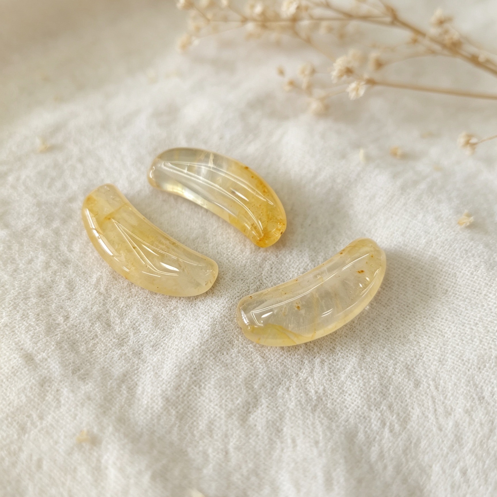 Yellow Hematite Quartz 14*34mm