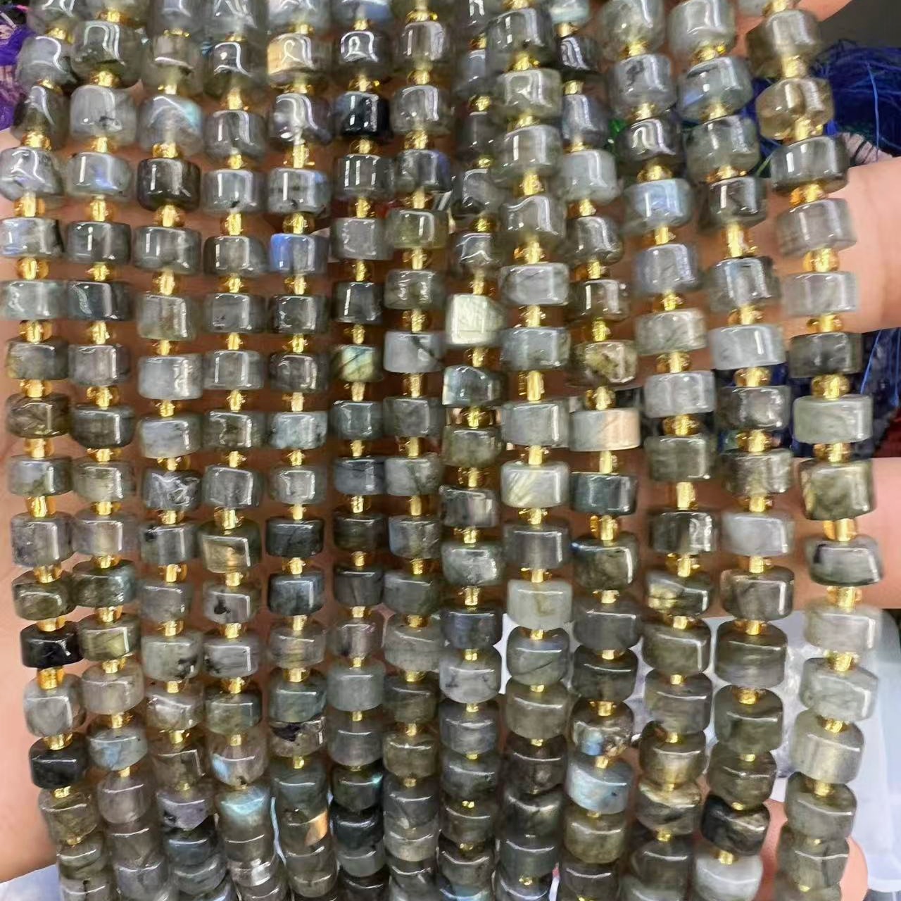 Natural Flashing Stone 4*6MM