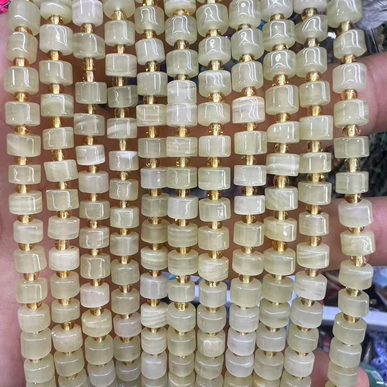 Natural Striped Jade 4*6MM
