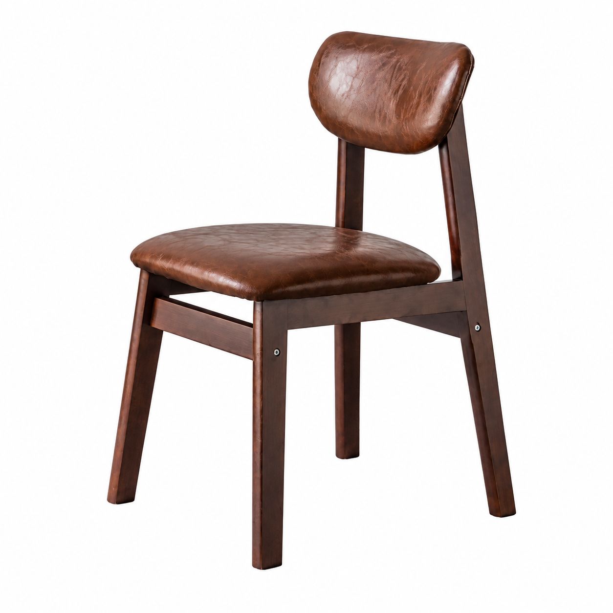 Brown Cushion [Oiled Leather] with Brown Legs