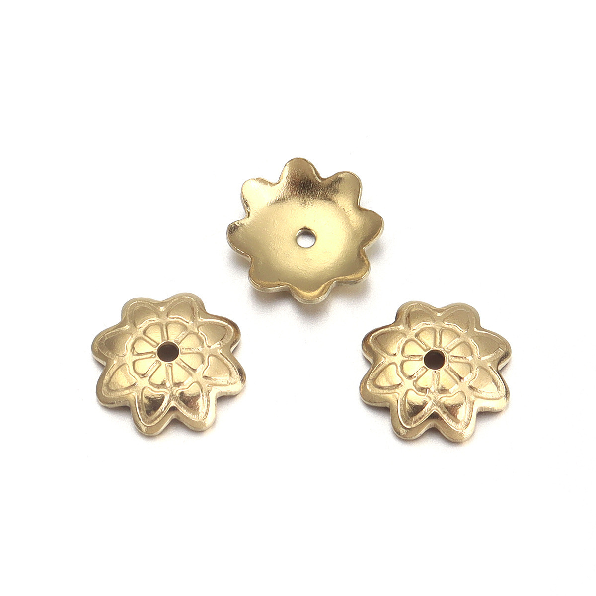 2:Octagonal pattern in gold, 7mm