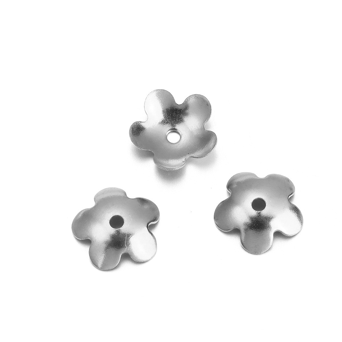9:Pentagonal flower steel color 8mm