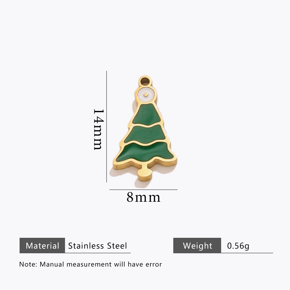 4:Christmas oil drop cut pendant-gold d