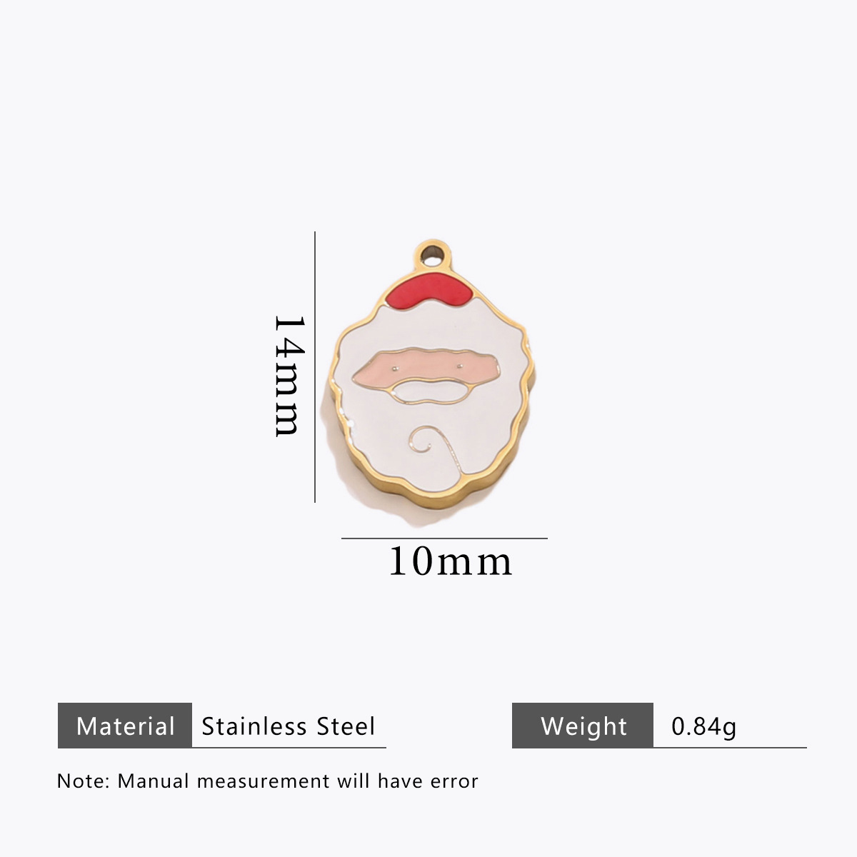 10:Christmas oil drop cut pendant-gold j