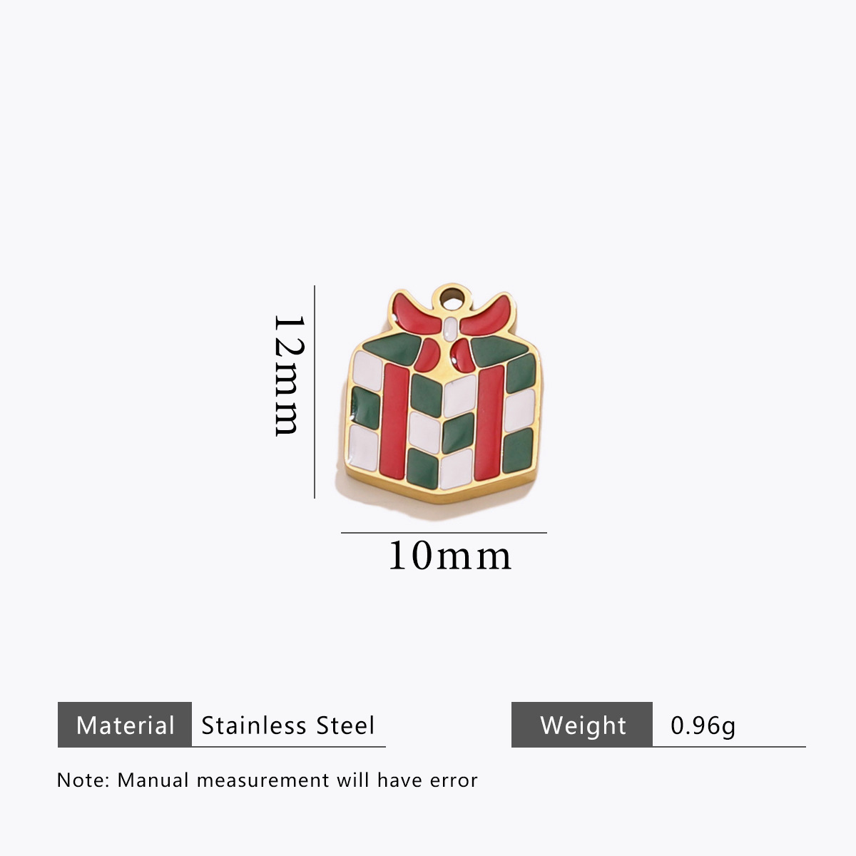 11:Christmas oil drop cut pendant-gold k