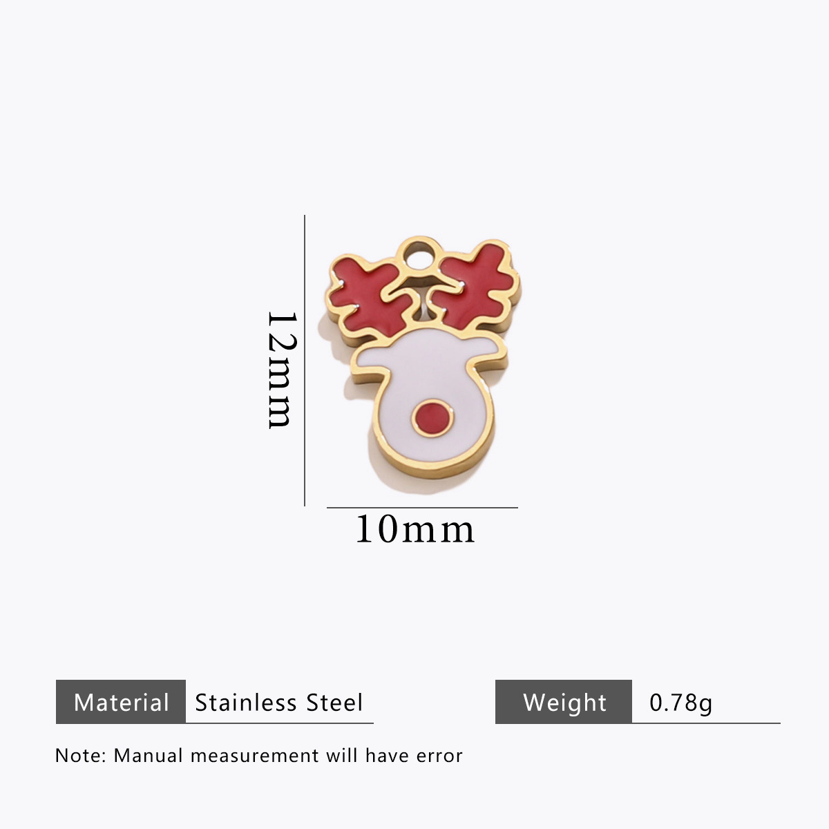 6:Christmas oil drop cut pendant-gold f