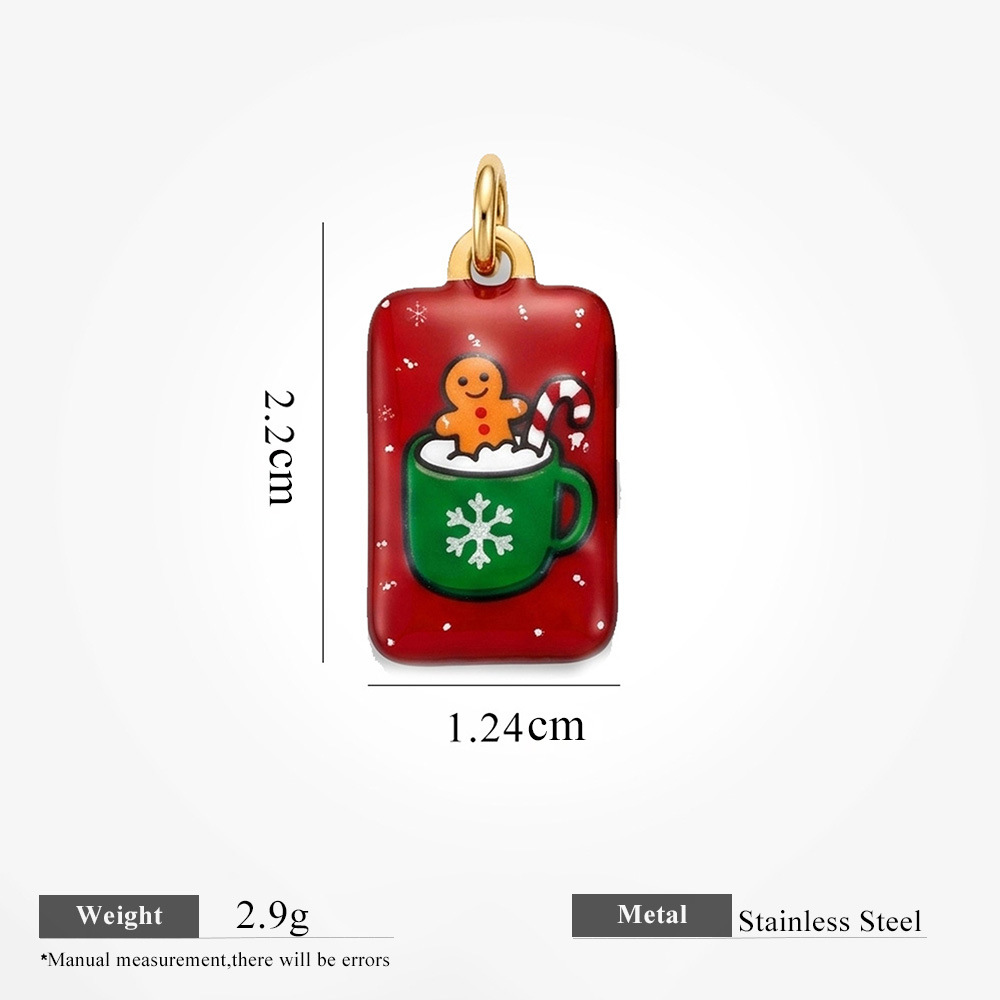 5:Rectangular candy man pendant