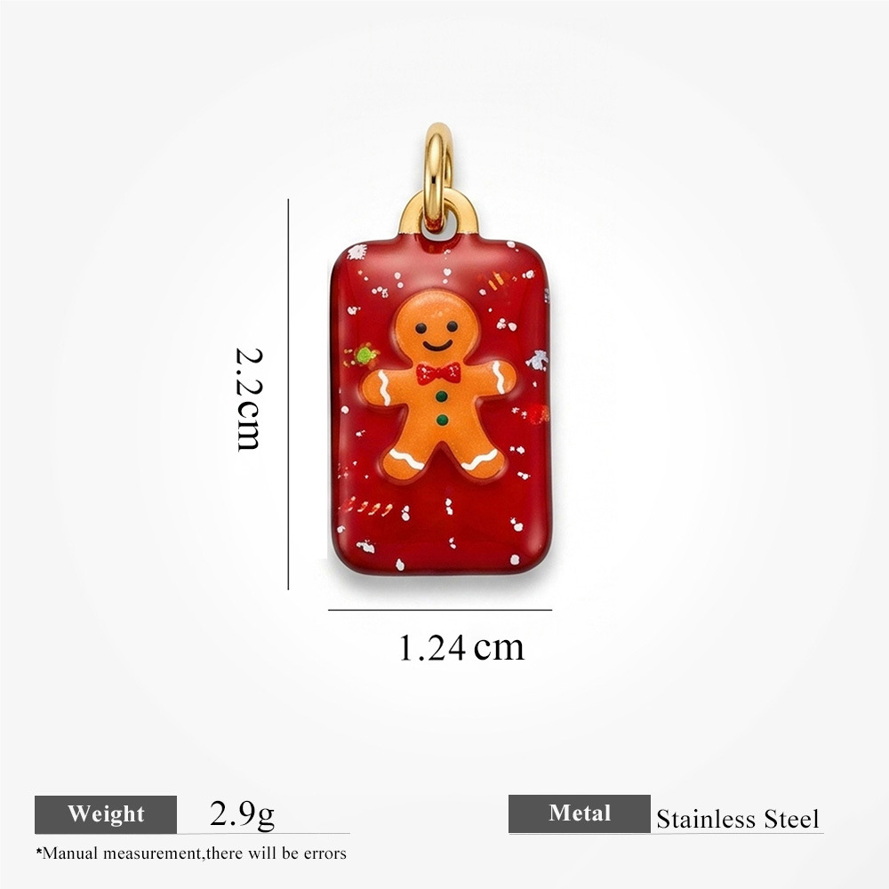 9:Rectangular Cookie Man Pendant