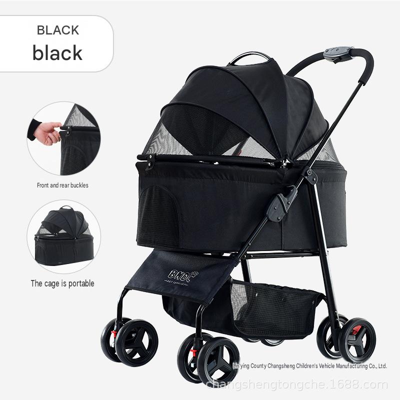 107 black separated basket with large space