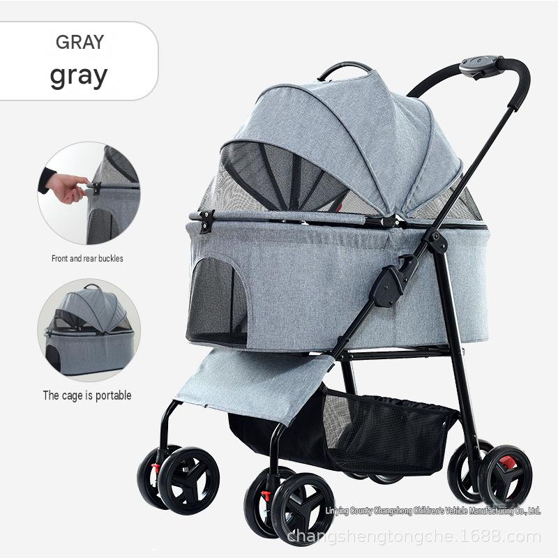 107 gray separated basket with large space