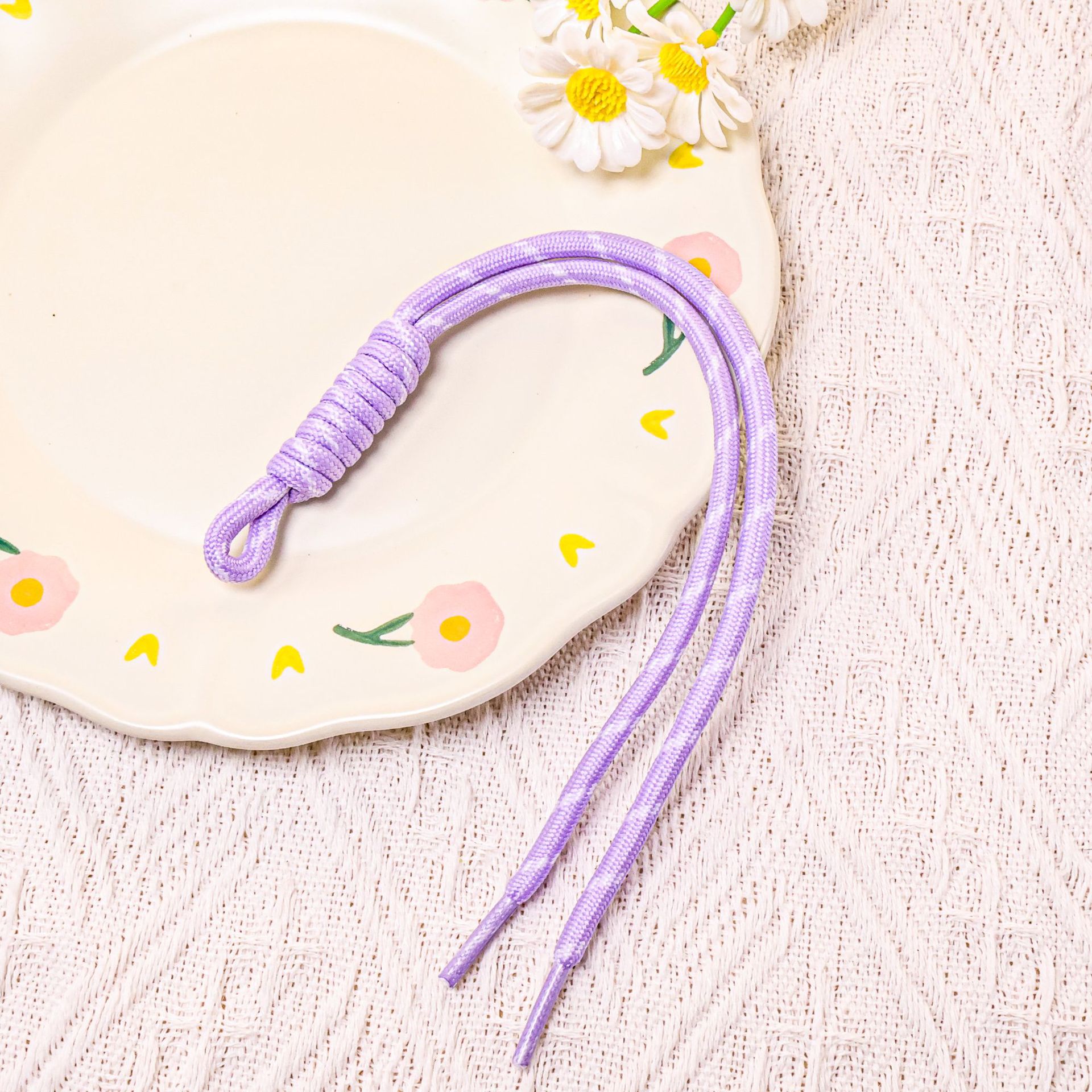 【Light Purple】Colored Lace Double-Strand Cord