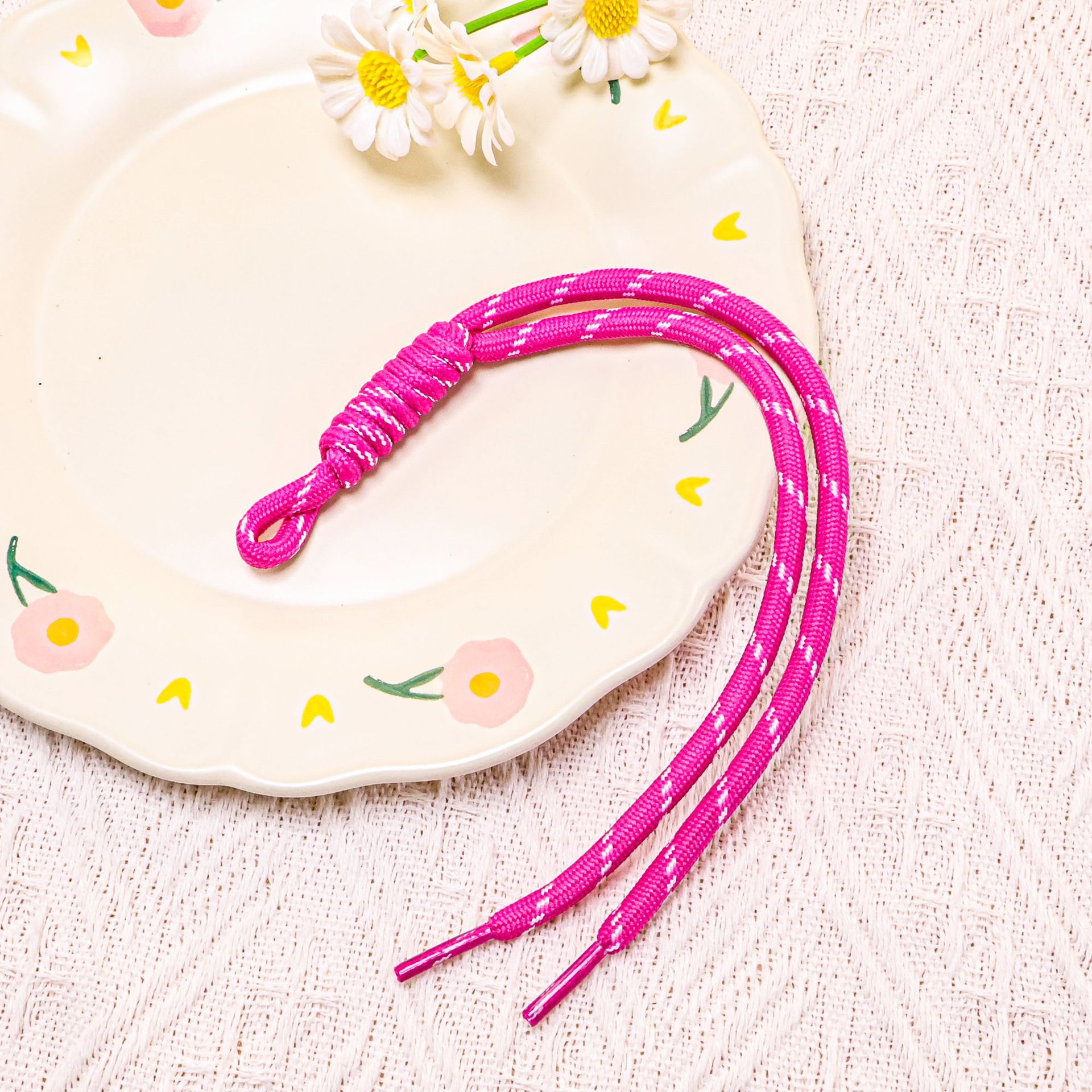 【Rose Red】Colored Lace Double-Strand Cord