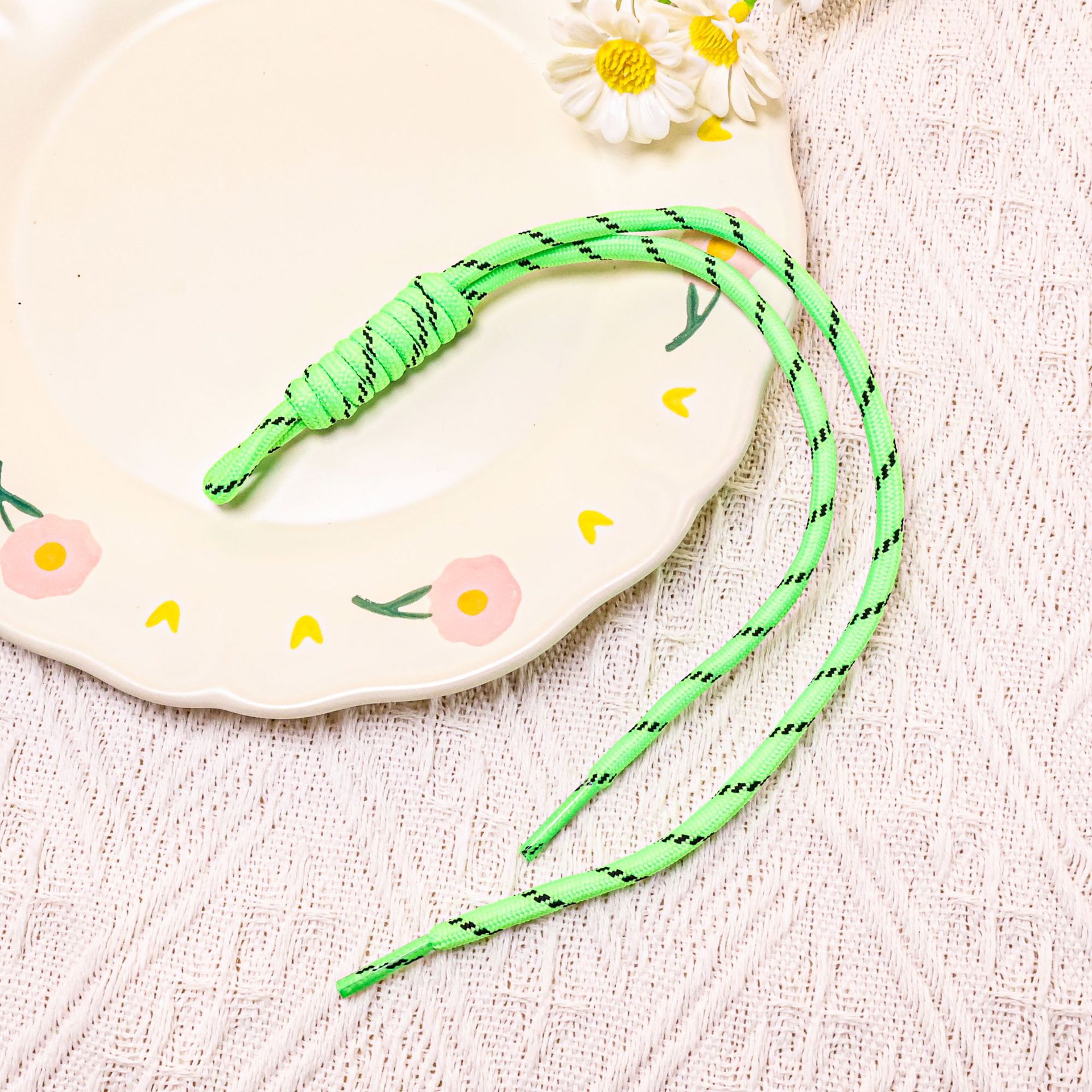 15:[Light Green] Colored Lace Double-Strand Cord