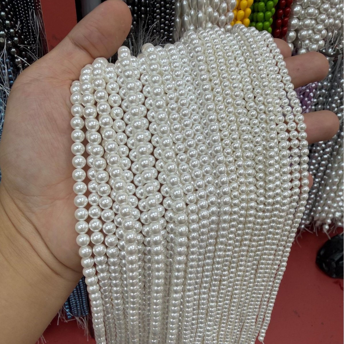 (White) 4mm/100pcs