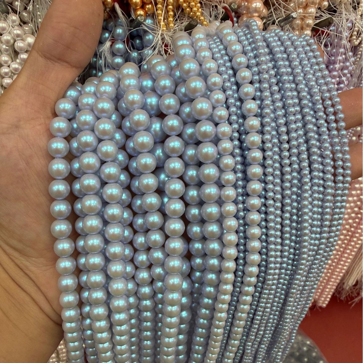 (Light Blue) 4mm/100pcs