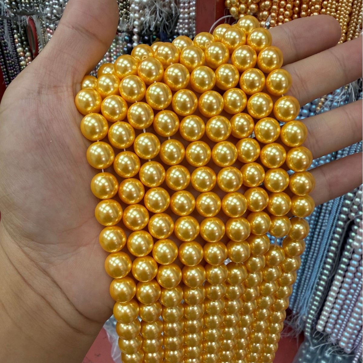 8:7A high-quality imitation Swarovski pearls (color 4)